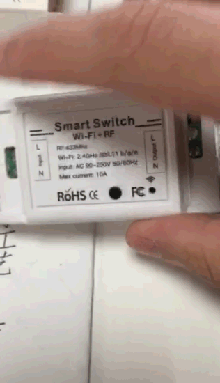 Interruptor de luz habilitado para WiFi, Mini interruptor de luz Tuya de 10A, aplicación de Control de Google Home, interruptor inteligente WiFi DIY