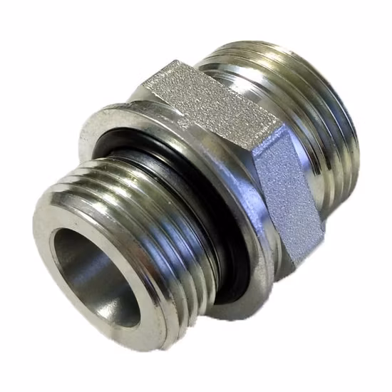 Conector de tubo en T con accesorios de compresión de acero satinado tipo Swagelok con anillos cortantes de doble virola para piezas hidráulicas o de instrumentación